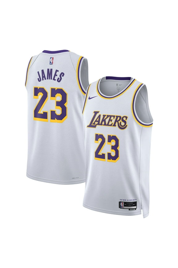 Unisex Nike LeBron James White Los Angeles Lakers Swingman Jersey - Association Edition