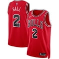thumbnail image 1 of Unisex Nike Lonzo Ball Red Chicago Bulls Swingman Jersey - Icon Edition, 1 of 3