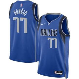 Unisex Stadium Essentials Luka Doncic Royal Dallas Mavericks Player Skyline T-Shirt Size: Medium
