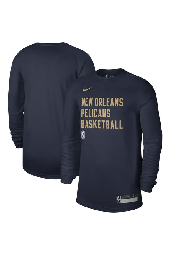 Unisex Nike Navy New Orleans Pelicans 2023/24 Legend On-Court Practice Long Sleeve T-Shirt