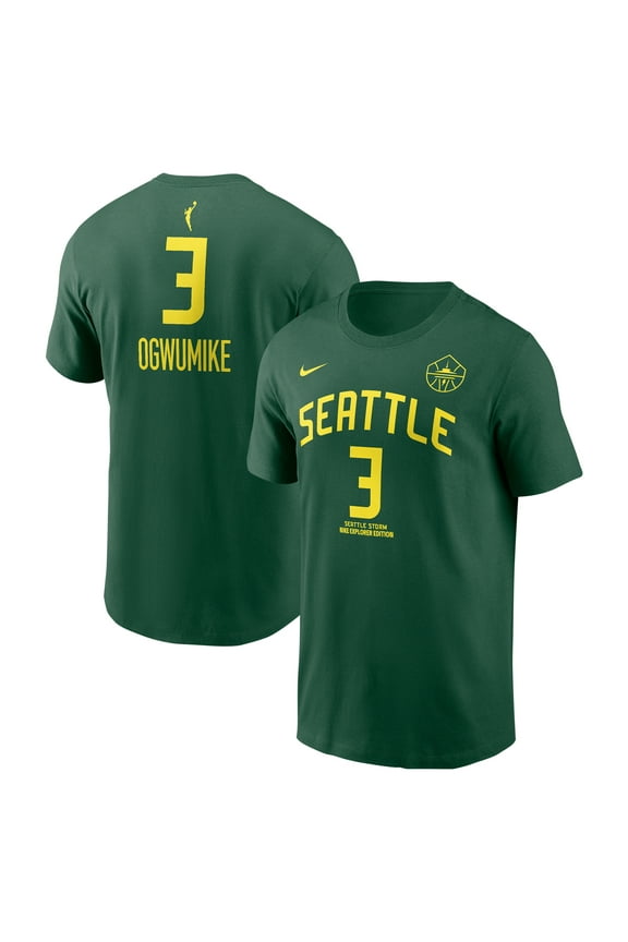 Unisex Nike Nneka Ogwumike Green Seattle Storm Explorer Edition Name & Number T-Shirt