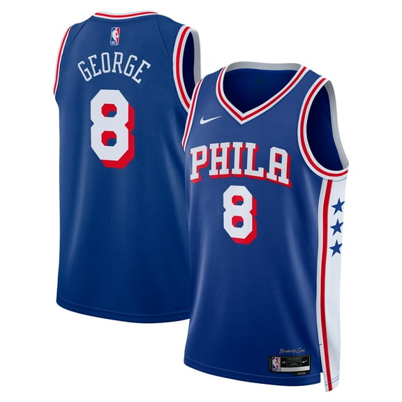 Unisex Nike Paul George Royal Philadelphia 76ers 2024 Offseason Addition Nike Swingman Jersey