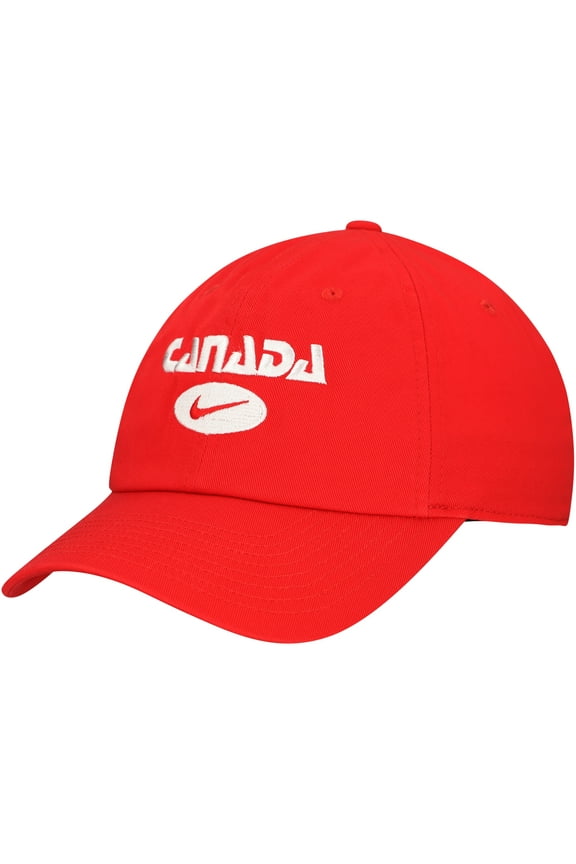 Unisex Nike Red Canada Soccer Club Adjustable Hat