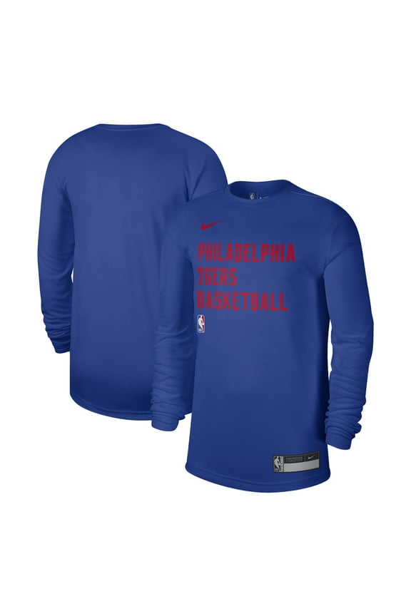 Unisex Nike Royal Philadelphia 76ers 2023/24 Legend On-Court Practice Long Sleeve T-Shirt