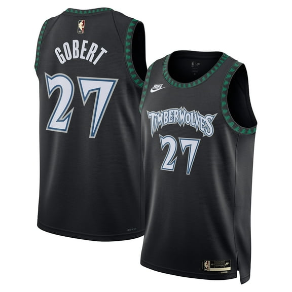 Unisex Nike Rudy Gobert Black Minnesota Timberwolves Swingman Jersey - Classic Edition