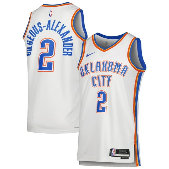 Unisex Nike Shai Gilgeous-Alexander White Oklahoma City Thunder Swingman Jersey - Association Edition