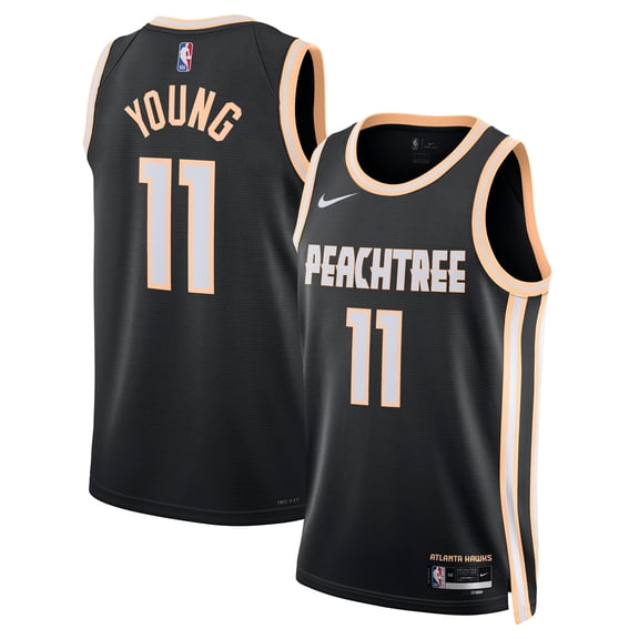 Unisex Nike Trae Young Black Atlanta Hawks 2025/26 Swingman Jersey - City Edition