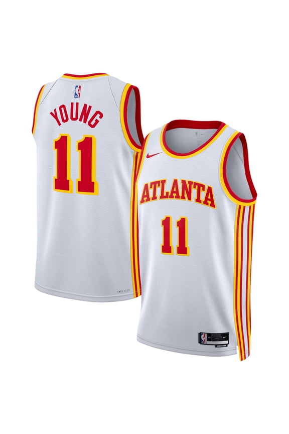 Unisex Nike Trae Young White Atlanta Hawks Swingman Jersey - Association Edition