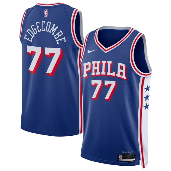 Unisex Nike VJ Edgecombe Royal Philadelphia 76ers Swingman Jersey - Icon Edition