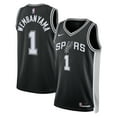 thumbnail image 1 of Unisex Nike Victor Wembanyama Black San Antonio Spurs 2023 NBA Draft First Round Pick Swingman Jersey - Icon Edition, 1 of 3