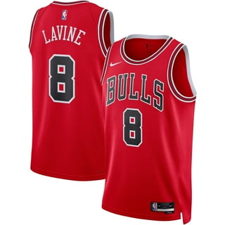 Zach LaVine Chicago Bulls Hardwood Classics Men's #8 Split T-Shirt - Black  Red - T-Shirt,Zach LaVine Bulls Jersey - lavine city edition 