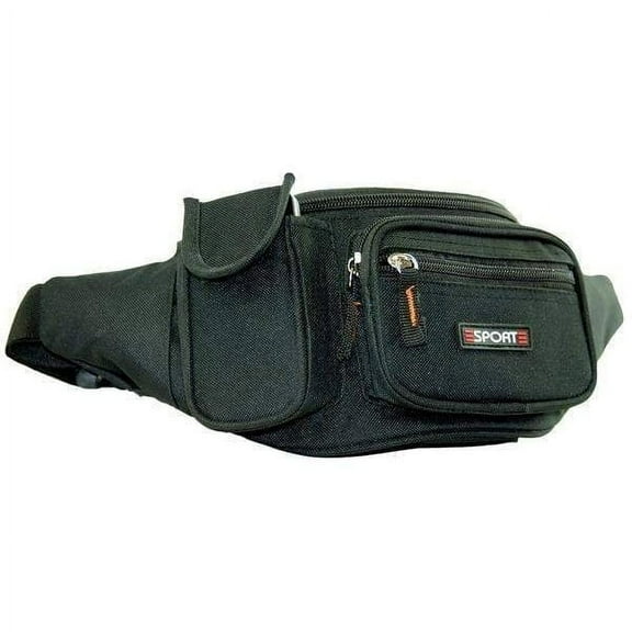 Unisex Nylon Fanny Pack Waist Bag with Cell Phone Pouch 92-0101 (C)