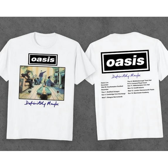 Unisex Oasis Tour 2025 Retro Graphic T-Shirt, Sizes S-5XL, Tbun