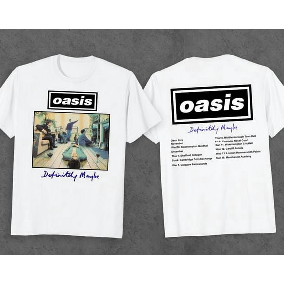 Unisex Oasis Tour 2025 Retro Graphic T-Shirt, Sizes S-5XL, Tbun