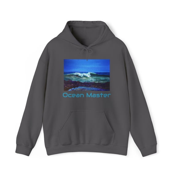 Unisex Ocean Master™ Black Hooded Sweatshirt