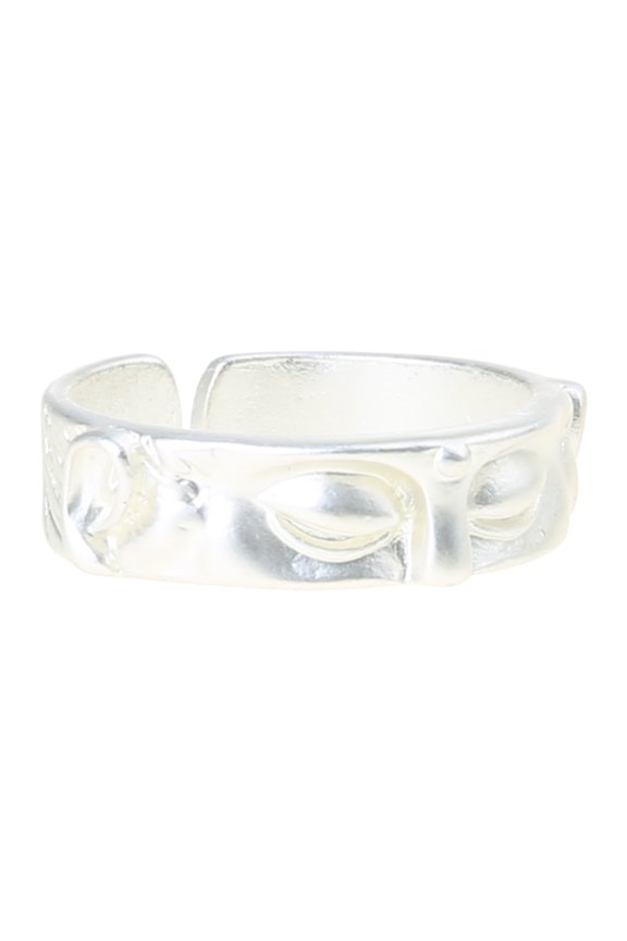 Unisex Open Rings Buddhas Half Face Finger Rings Decoration Adjustable Rings Ornaments Buddhist Accessory for Parties