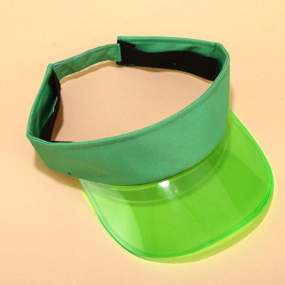 Unisex Open Top Visor Sun Hat, Adjustable Ponytail Friendly Cap for Beach, Outdoor Activities, and Summer Sun Protection, Lightweight and Breathable Design-Green