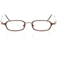 thumbnail image 1 of Unisex Optical Eyewear - Oval Shape, Metal Full Rim, Copper Brown, 1 of 4