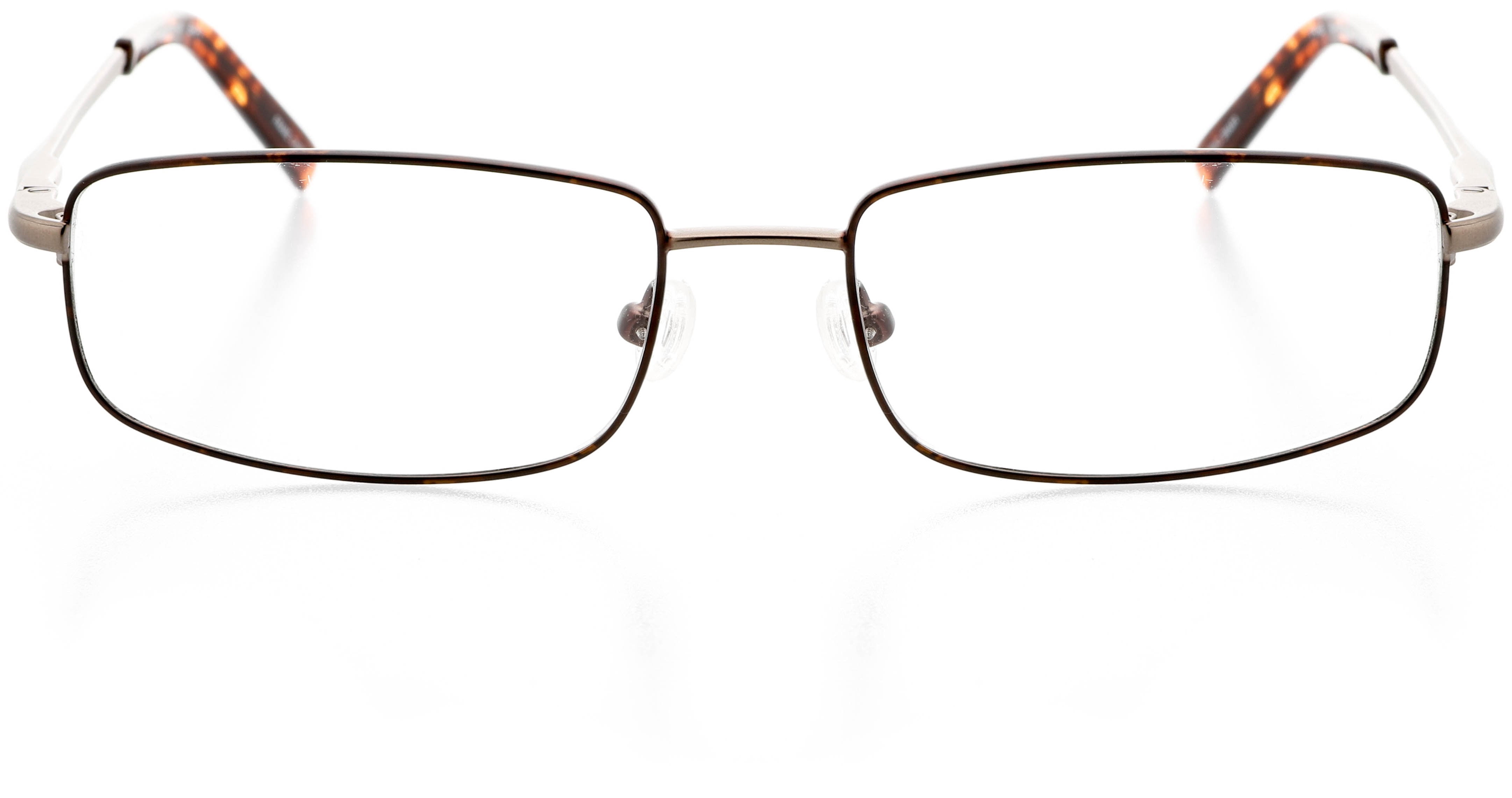 Unisex Optical Eyewear - Rectangle Shape, Metal Full Rim 