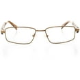 thumbnail image 1 of Unisex Optical Eyewear - Rectangle Shape, Metal Full Rim, Pretty Pecan, 1 of 4