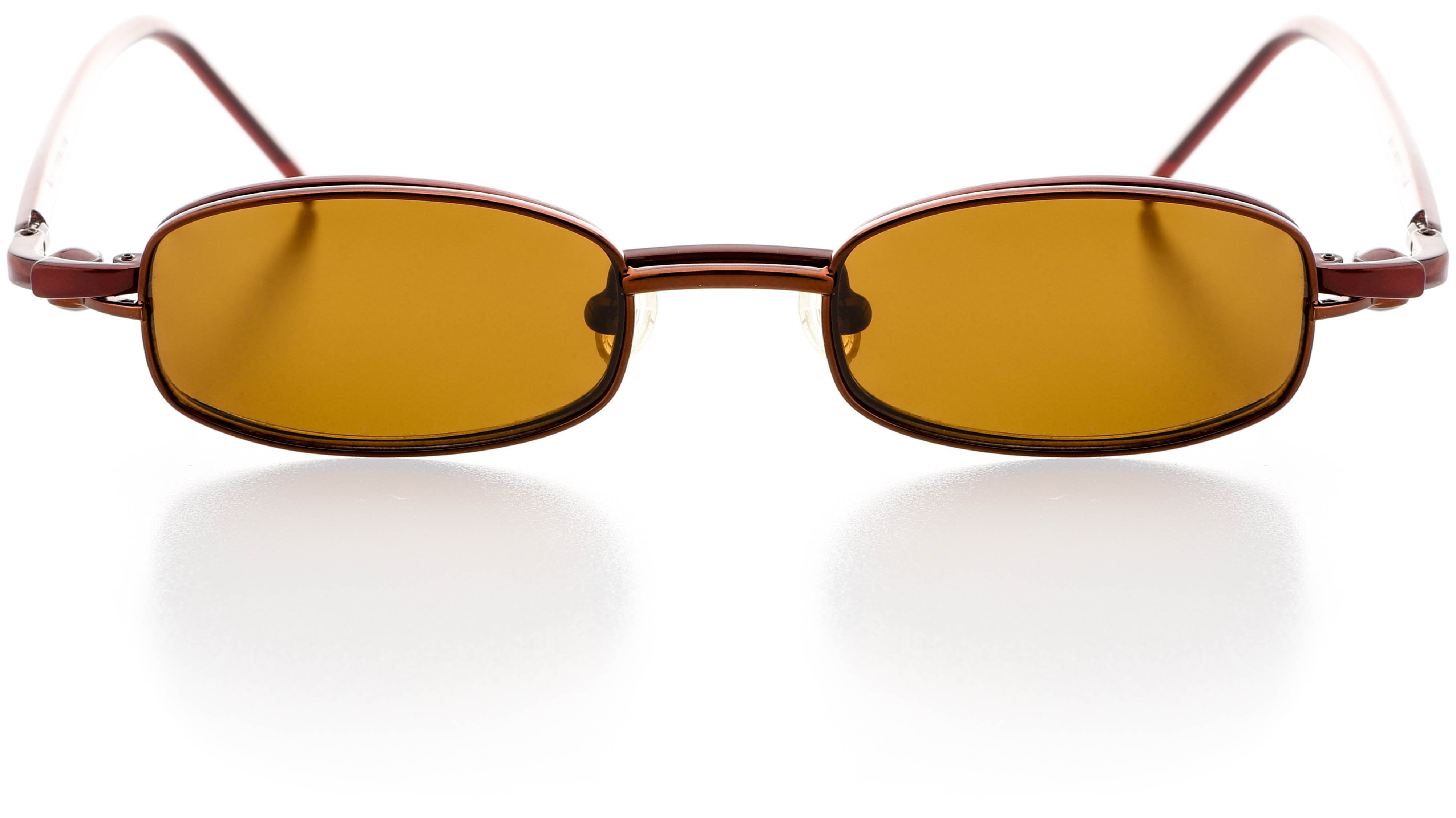 Unisex Optical Eyewear - Rectangle Shape, Metal Full Rim, Red Lust