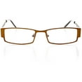 thumbnail image 1 of Unisex Optical Eyewear - Rectangle Shape, Metal Full Rim, Valley Brown, 1 of 4