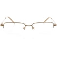 thumbnail image 1 of Unisex Optical Eyewear - Rectangle Shape, Metal Half Rim, Matte Bronze, 1 of 4