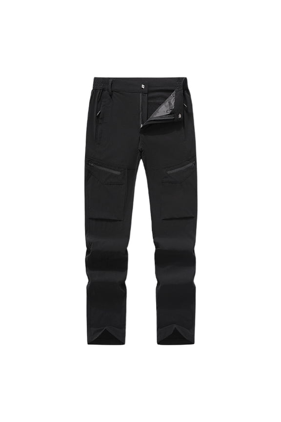 Unisex Outdoor Hiking Pants Waterproof Shell Trousers Lightweight Summer Breathable Cargo Pants Relaxed Fit Casual Bottoms L
