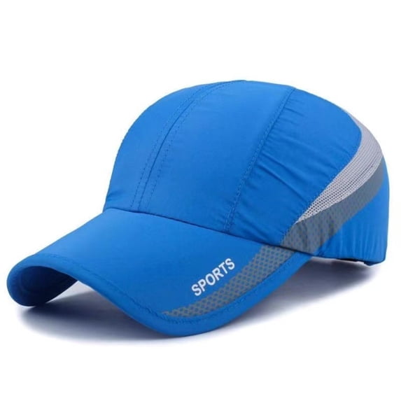 Unisex Outdoor Sports Adjustable Breathable Golf Tennis Cap Sun Hat Baseball Caps Solid Color DARK BLUE