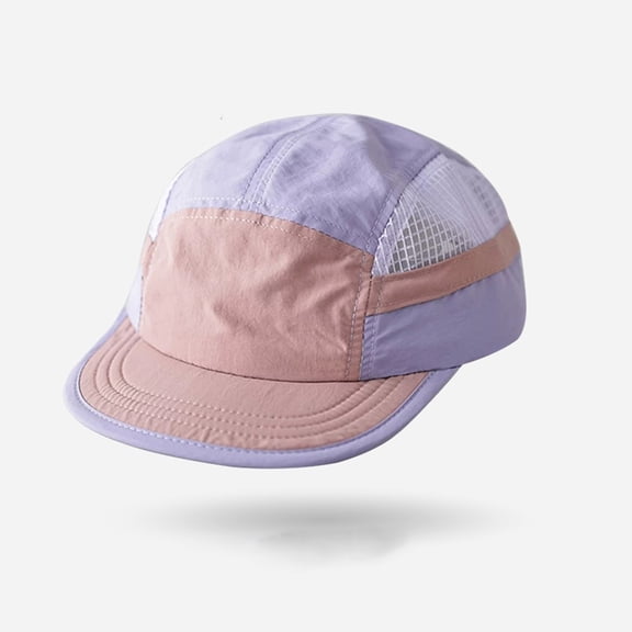 Unisex Outdoor Sports Cap, Breathable Quick Dry Baseball Hat for Running and Hiking, Thin and Lightweight Design with Adjustable Strap, Perfect for Summer Cycling and Travel, Purple