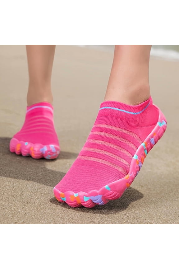 Unisex Outdoor Wading Shoes, Stretchable Quick-Dry Water Footwear for Hiking, Rafting, Snorkeling, Swimming, Beach Activities, Fitness and Yoga