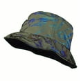thumbnail image 1 of Unisex Outdoor Waterproof Reflective Bucket Sun Hat, Sage Splash, 1 of 3