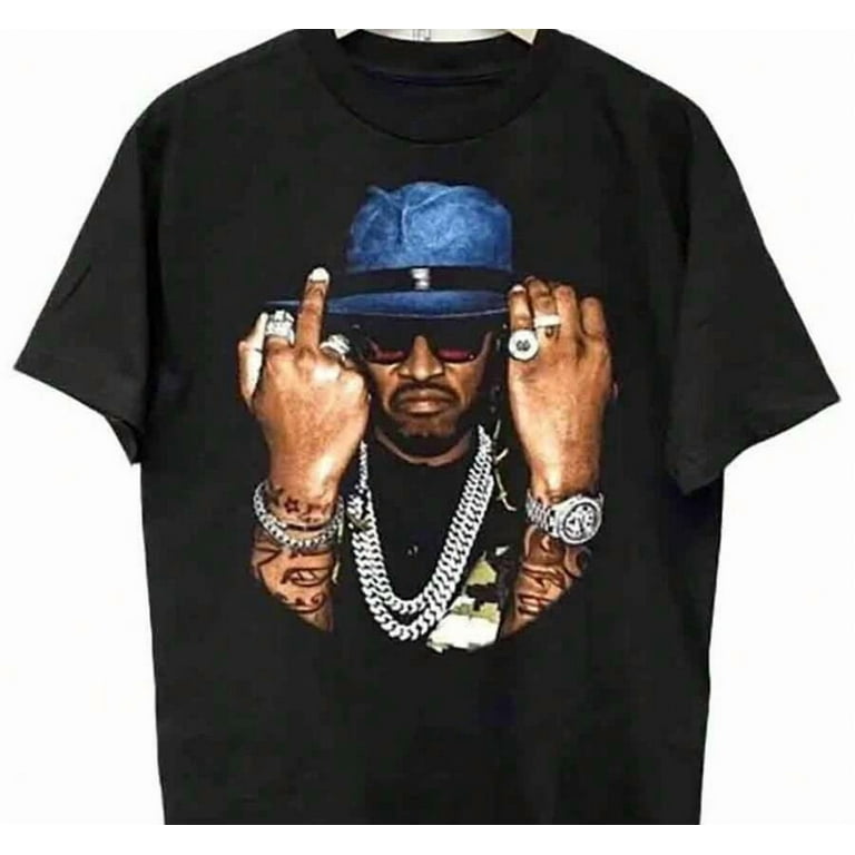 Unisex Oversized Rap Graphic Tee – Vintage Hip Hop Cotton T-Shirt