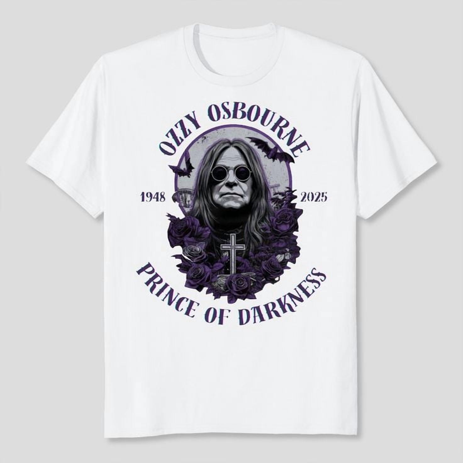 Unisex Ozzy Osbourne, Ozzy Memorial Graphic T-Shirt, Sizes S