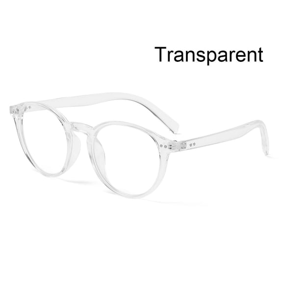 Unisex PC Frame Ultralight Round Gaming Filter Glasses Blue Light Blocking Glasses Flat Mirror Eyewear Optical Spectacles TRANSPARENT