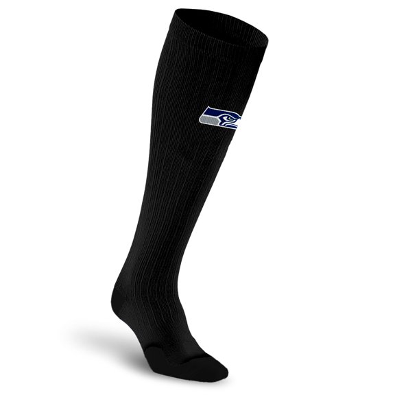 Unisex PRO Compression Black Seattle Seahawks Over-the-Calf Medium Graduated Compression Socks
