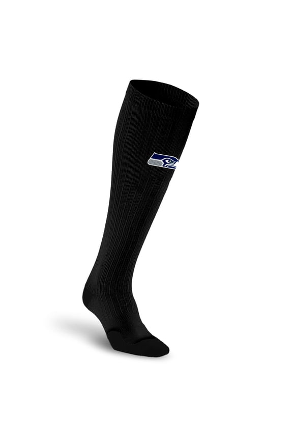 Unisex PRO Compression Black Seattle Seahawks Over-the-Calf Medium Graduated Compression Socks