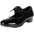 thumbnail image 1 of Unisex PU Leather/Patent Ribbon Tie Tap Shoe Dance Shoes for Women Dance Shoes, 1 of 7