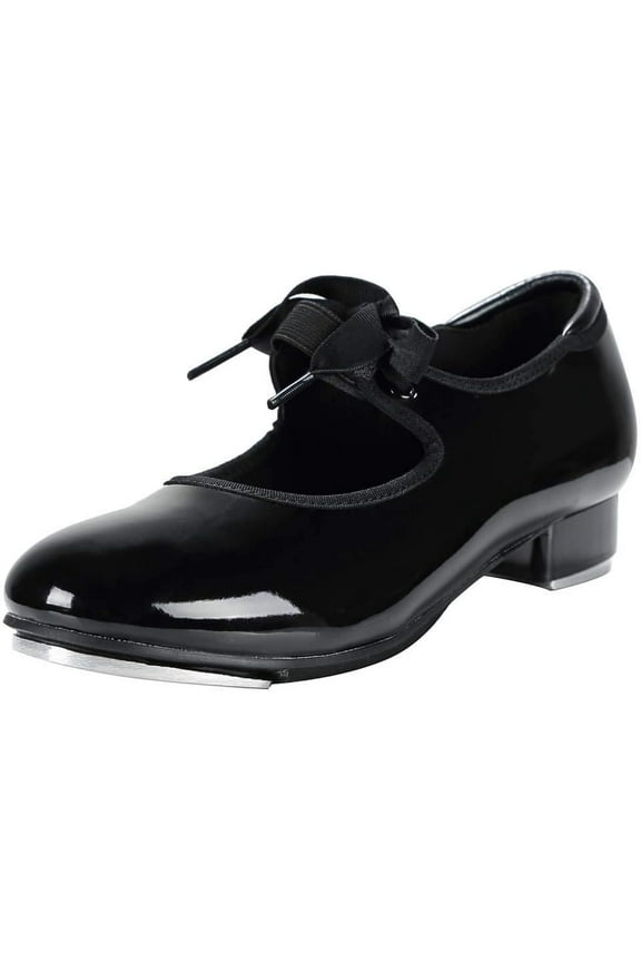 Unisex PU Leather/Patent Ribbon Tie Tap Shoe Dance Shoes for Women Dance Shoes