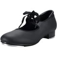 thumbnail image 1 of Unisex PU Leather/Patent Ribbon Tie Tap Shoe Dance Shoes for Women Dance Shoes, 1 of 13