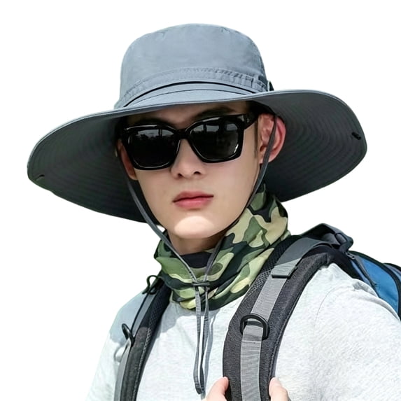Unisex Packable Bucket Hat Quick-Dry Sun Protection Outdoor Cap for Hiking Camping and Travel Dark Gray One Size
