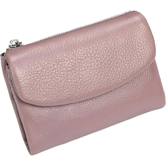 Unisex Pebble Leather Wallet, 2025 Trendy Small Wallets for Women, Women's Genuine Leather Coin Purse