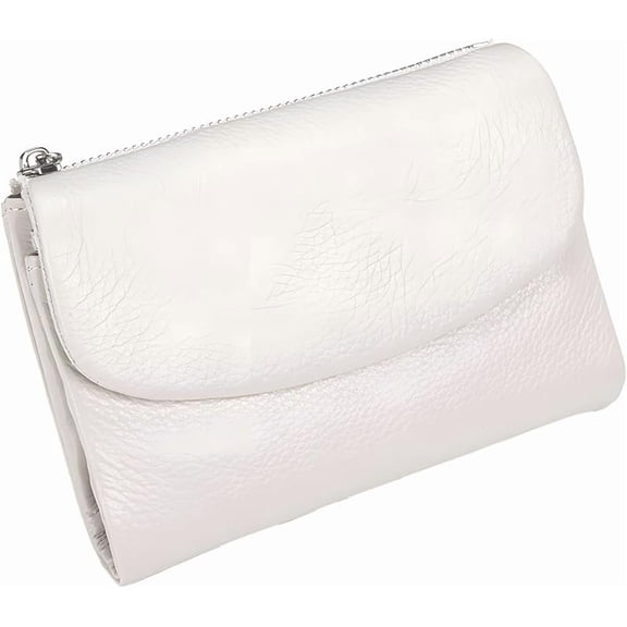 Unisex Pebble Leather Wallet, 5.3In Short Genuine Leather Coin Card Holder, Unisex Clutch Bags, Can Hold Coins, Id Cards
