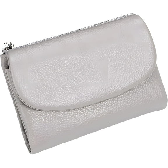 Unisex Pebble Leather Wallet, 2025 Trendy Small Wallets for Women, Women's Genuine Leather Coin Purse