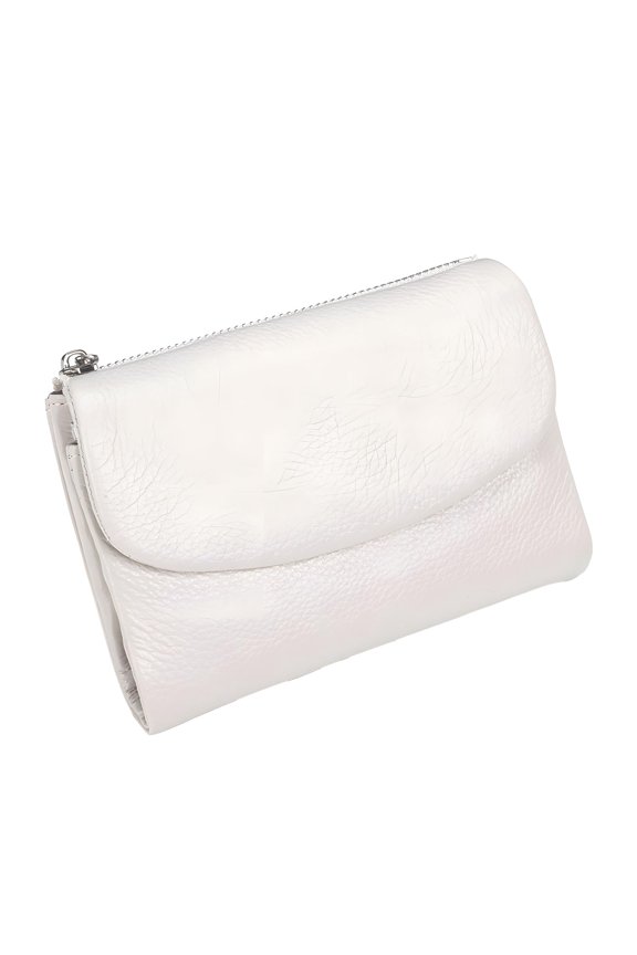 Unisex Pebble Leather Wallet, 5.3In Short Genuine Leather Coin Card Holder, Unisex Clutch Bags, Can Hold Coins, Id Cards