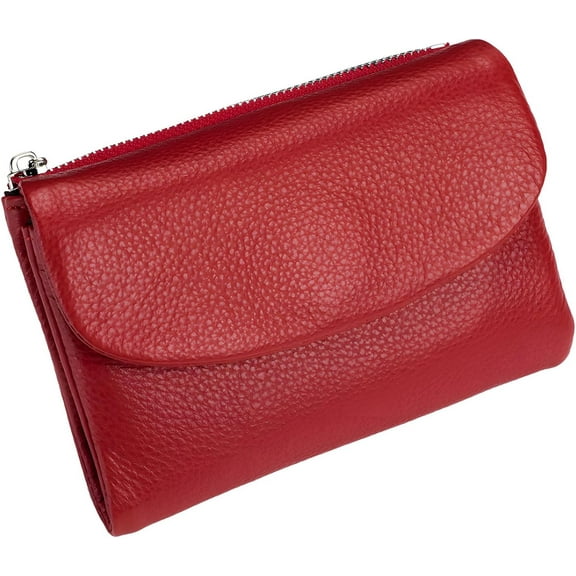Unisex Pebble Leather Wallet, 2025 Trendy Small Wallets for Women, Women's Genuine Leather Coin Purse