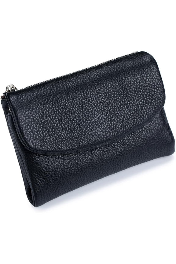 Unisex Pebble Leather Wallet, Short Genuine Leather Coin and Card Wallet, Small Wallets for Women, Suitable for Coins and Cards(wwx)