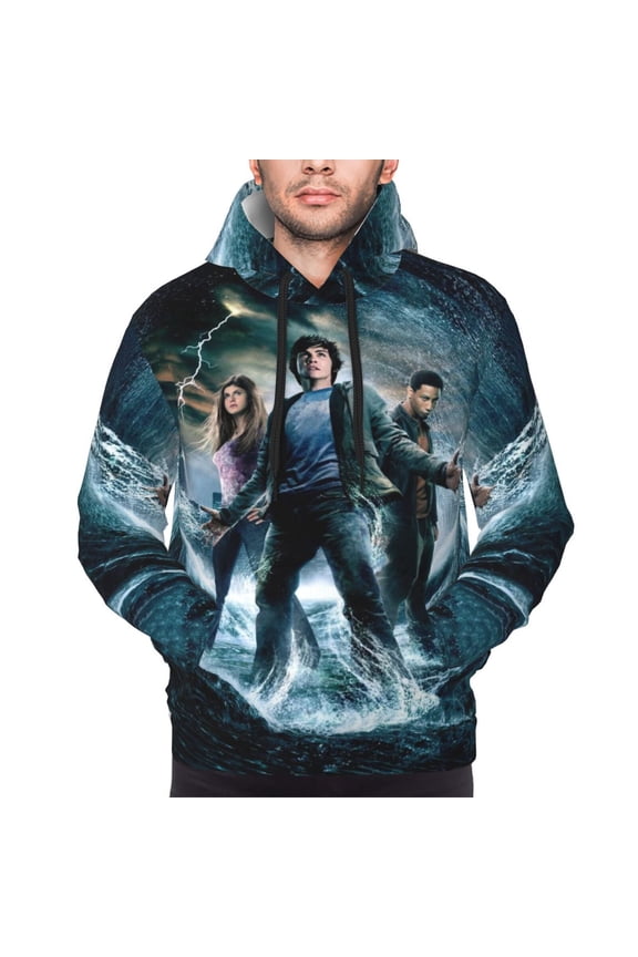 Unisex Percy Jack-so Pullover Hoodies 3D Print Novelty Sweatshirts Hoodie with Pocket for Men Women