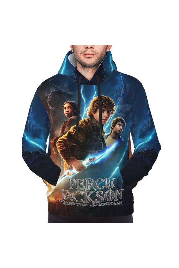 Unisex Percy Jack-so Pullover Hoodies 3D Print Novelty Sweatshirts Hoodie with Pocket for Men Women