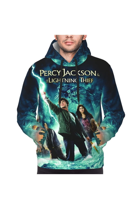Unisex Percy Jack-so Pullover Hoodies 3D Print Novelty Sweatshirts Hoodie with Pocket for Men Women